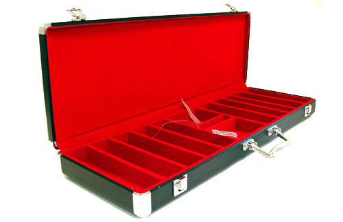 Aluminum Chip Case - Black - 500 Chips Capacity