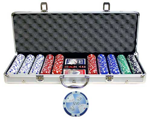 Dice & Four Aces 500 PCS 11.5g Poker Chip Set w/ Case