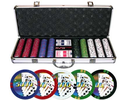 Royal Flush TE High Roller 500 PCS 11.5g Poker Chip Set w/ Case