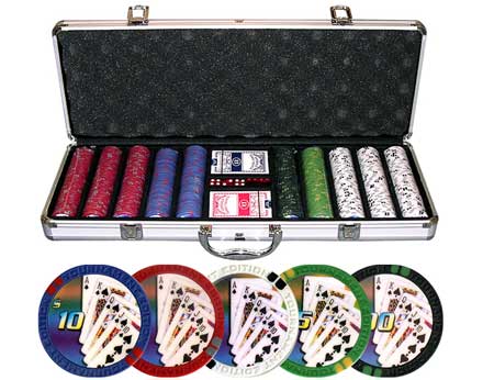 Royal Flush TE 500 PCS 11.5g Poker Chip Set w/ Aluminum Case