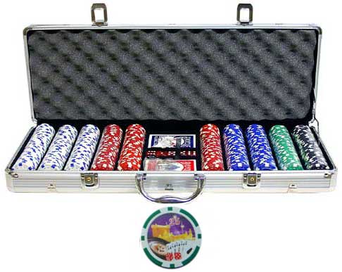 Roulette & Dice 500 PCS 11.5g Poker Chip Set w/ Case