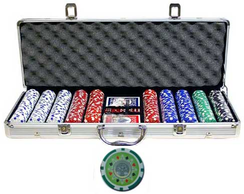Suits & Wheel 500 PCS 11.5g Poker Chip Set w/ Case