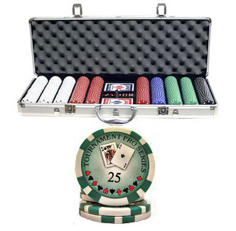 Tournament Pro Series 500 PCS 11.5g Poker Chip Set w/ Case