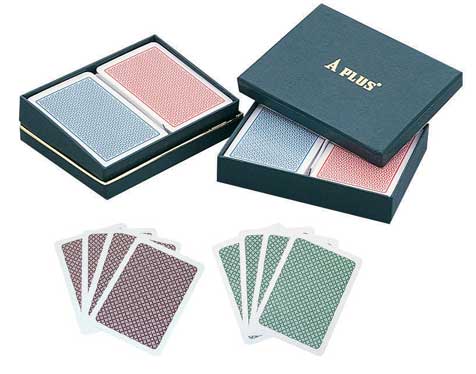 A Plus Plastic Playing Cards - Set of 2 Decks
