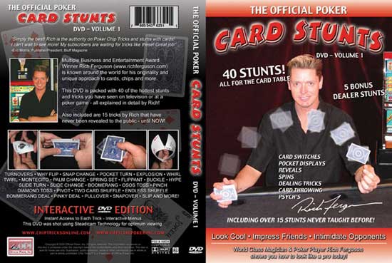 Official Poker Card Stunts DVD - Vol 1