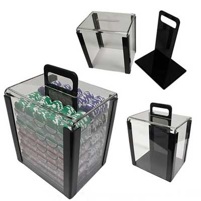 1000 Chip Capacity Clear Carrier