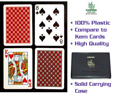 Copag Plastic Playing Cards (Set of 2 Decks) MASTER REG Index