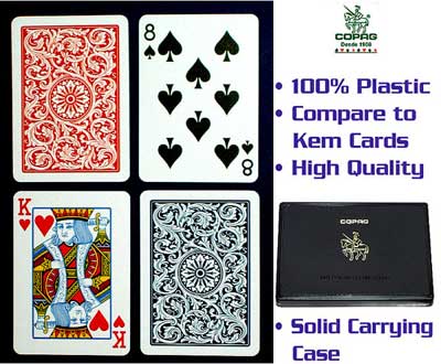 Copag Plastic Playing Cards (Set of 2 Decks) WIDE REGULAR Index