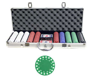 Diamond 500 PCS 11.5g Poker Chip Set w/ Aluminum Case