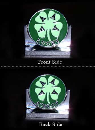 Four Leaf Clover Poker Card Guard Spinner