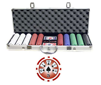 High Roller 500 PCS 11.5g Poker Chip Set w/ Aluminum Case