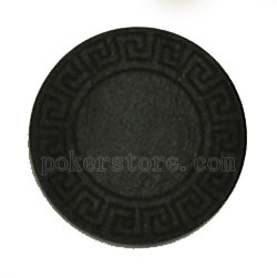 Large Greek Key Super Gem - 25 BLACK Clay Chips