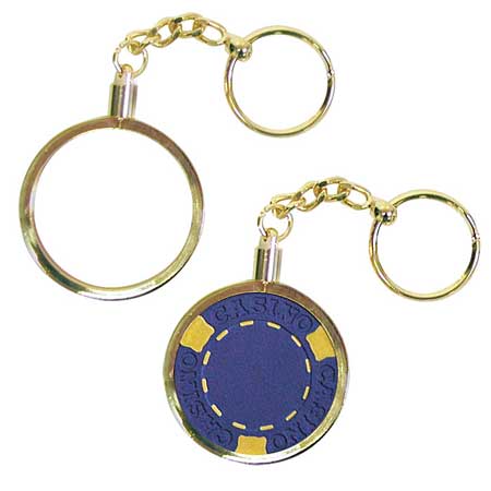 Poker Chip Holder Keychain