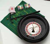 16" Roulette Wheel & Blackjack Game Set