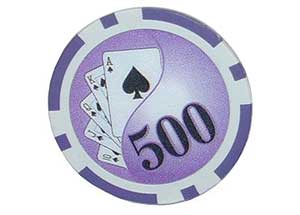 Royal Flush Ying Yang - $500 Chip