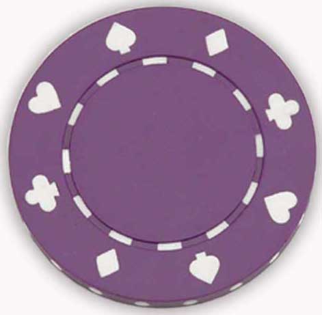 Suited Chips - 50 Purple