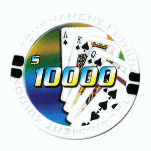 Tournament Edition Clay Composite 50 Chips - $10000 Chip