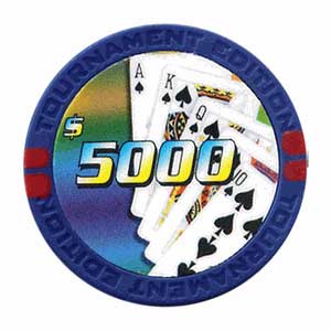 Tournament Edition Clay Composite 50 Chips - $5000 Chip